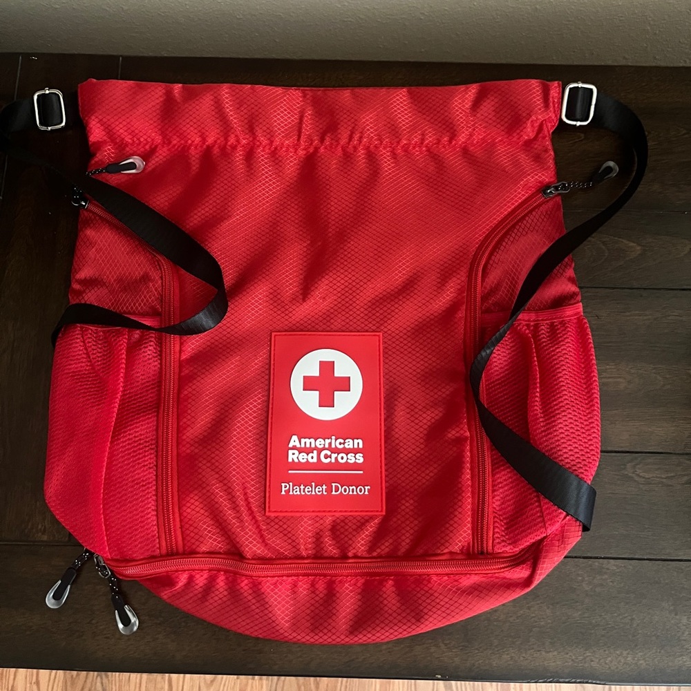 Red Cross Large Platelet Donor Backpack – New in Bag!